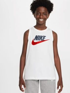 Boys 8-20 Nike Sportswear Tank Top Color: White Size: X LARGE